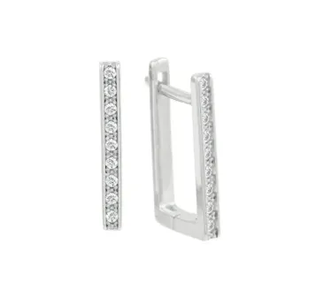 Náušnice z bieleho zlata 4016