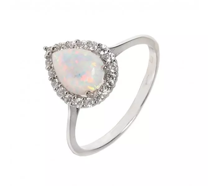 Prsteň z bieleho zlata 1451