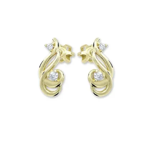 Zlaté náušnice 4376