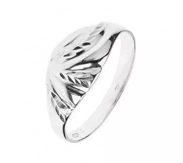 Prsteň z bieleho zlata 404