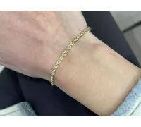 Zlatý náramok Valis 3mm 280