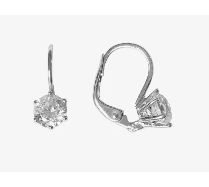 Náušnice z bieleho zlata 3695