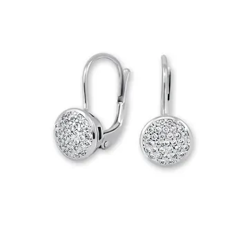 Náušnice z bieleho zlata 4023