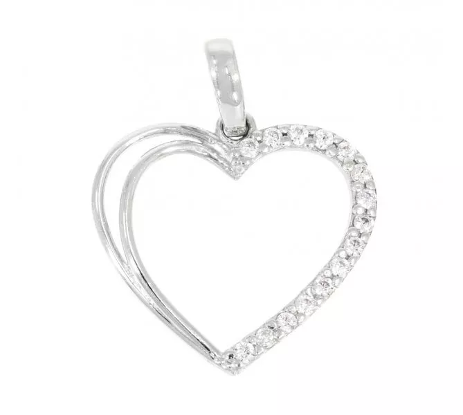 Prívesok z bieleho zlata 1069