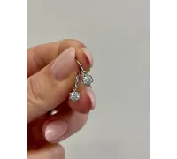 Detské náušnice z bieleho zlata 4385