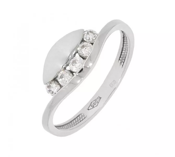 Prsteň z bieleho zlata 1925
