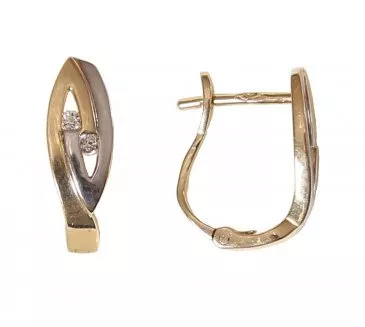 Zlaté náušnice 977