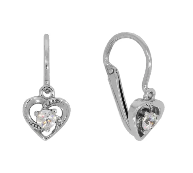 Detské náušnice z bieleho zlata 4387