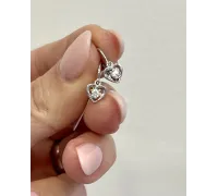 Detské náušnice z bieleho zlata 4387