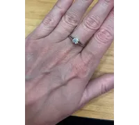 Prsteň z bieleho zlata 1882