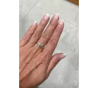 Prsteň z bieleho zlata 1683