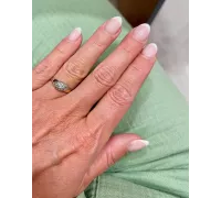 Prsteň z bieleho zlata 1715