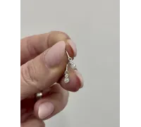 Detské náušnice z bieleho zlata 4386