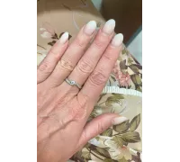 Prsteň z bieleho zlata 1636