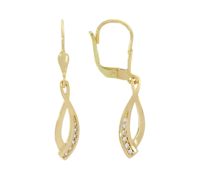 Zlaté náušnice 4048