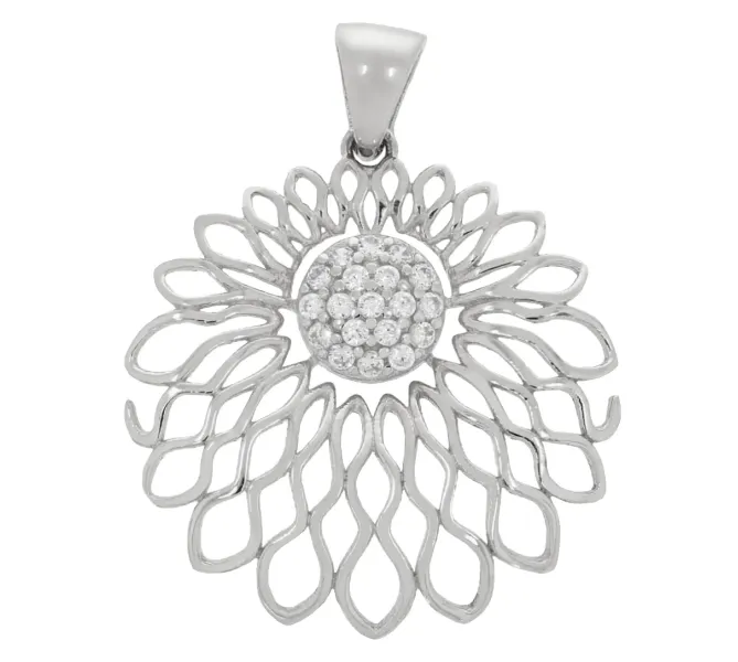 Prívesok z bieleho zlata 1659