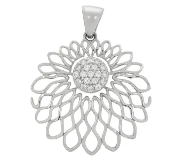 Prívesok z bieleho zlata 1659