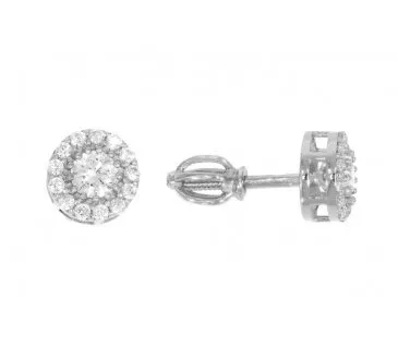 Náušnice z bieleho zlata 2959