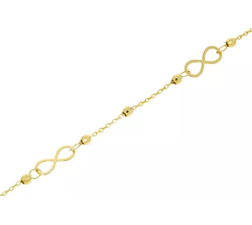 Zlatá retiazka na nohu 1237