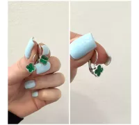 Náušnice z bieleho zlata 3619