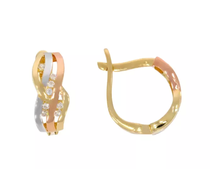 Zlaté náušnice 3685