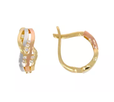 Zlaté náušnice 3685