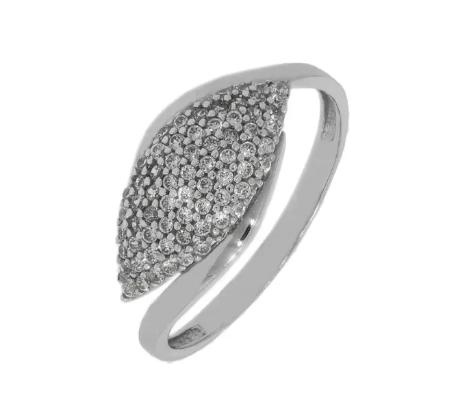 Prsteň z bieleho zlata 780