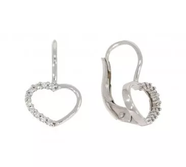 Náušnice z bieleho zlata 2916