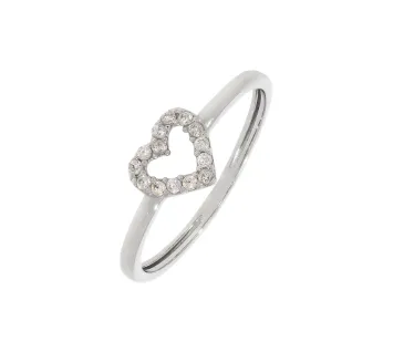 Prsteň z bieleho zlata 2677