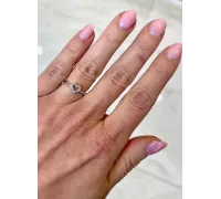 Prsteň z bieleho zlata 2677