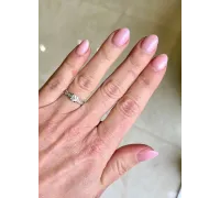 Prsteň z bieleho zlata 2676