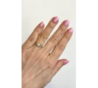 Prsteň z bieleho zlata 2678