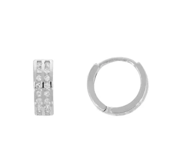 Náušnice z bieleho zlata 3692