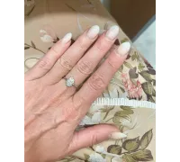 Prsteň z bieleho zlata 1385