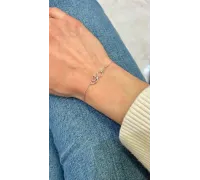 Náramok z bieleho zlata 1310