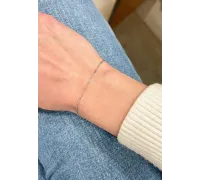 Náramok z bieleho zlata 1316