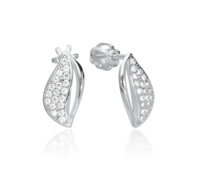 Náušnice z bieleho zlata 4421