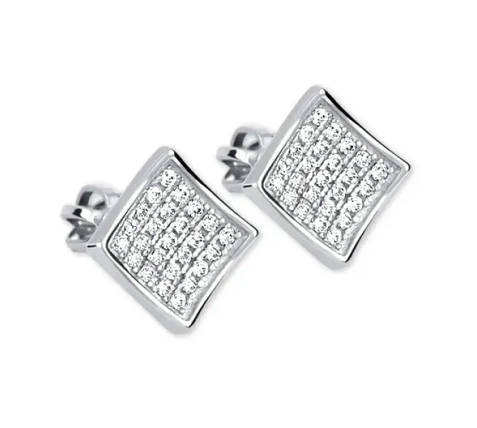 Náušnice z bieleho zlata 4422