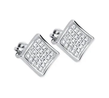 Náušnice z bieleho zlata 4422