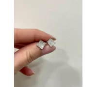 Náušnice z bieleho zlata 4422