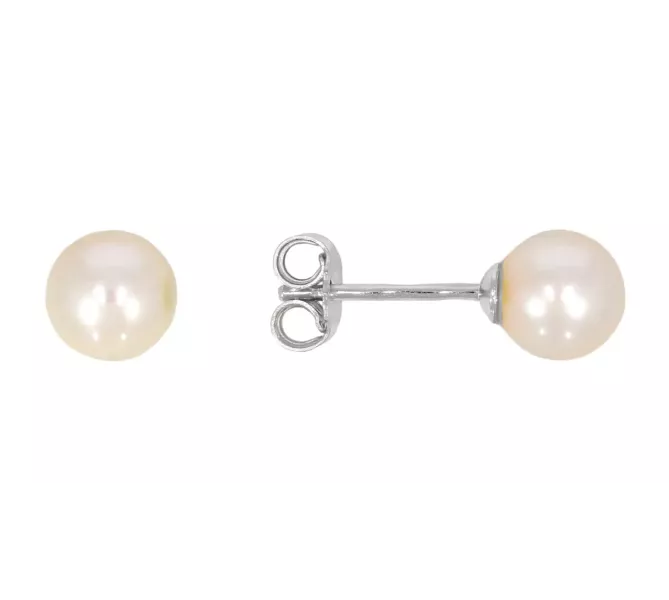 Náušnice z bieleho zlata 3711