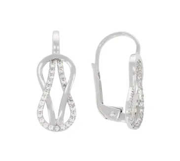 Náušnice z bieleho zlata 4091