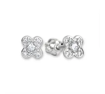 Náušnice z bieleho zlata 4423