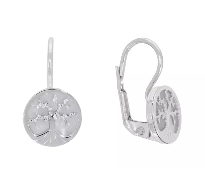 Náušnice z bieleho zlata 3712