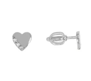 Náušnice z bieleho zlata 4425
