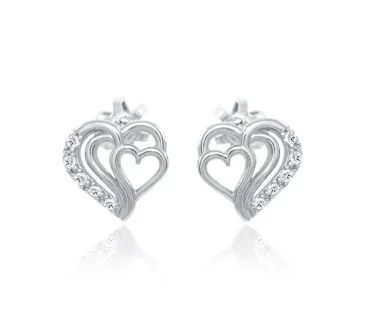 Náušnice z bieleho zlata 4426