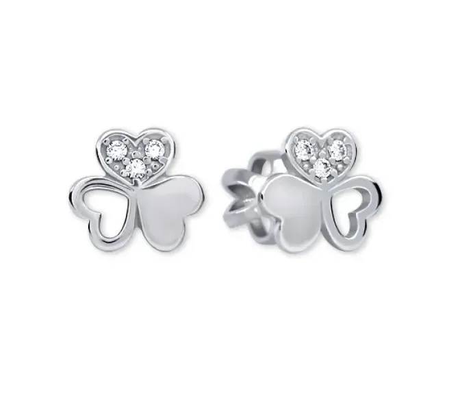 Náušnice z bieleho zlata 4427