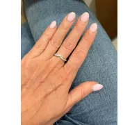 Prsteň z bieleho zlata 2431