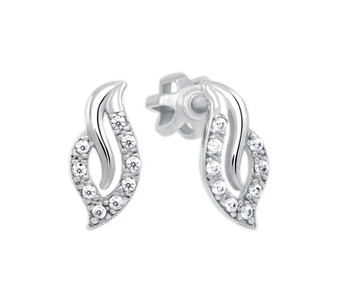 Náušnice z bieleho zlata 4429