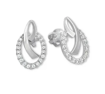 Náušnice z bieleho zlata 4430